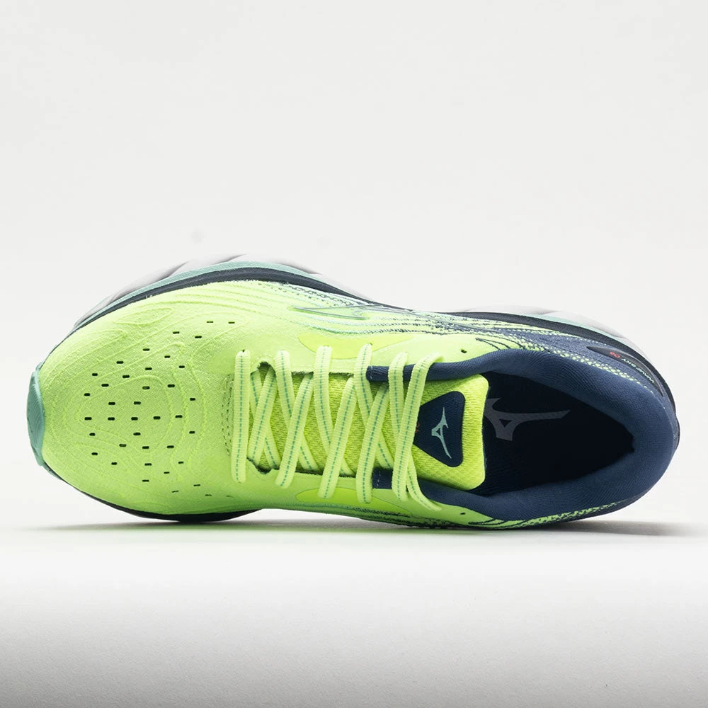 Mizuno Wave Sky 6 Women's Neo Lime/Ancient Water 5 Mizuno Wave Sky 6 Women's Neo Lime/Ancient Water - Image 3