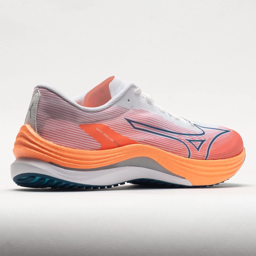 Mizuno Wave Rebellion Flash Men's White/Silver 8 Mizuno Wave Rebellion Flash Men's White/Silver - Image 6