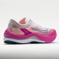 Mizuno Wave Rebellion Flash Women's White/Silver -Mizuno Golf Store 049705 6