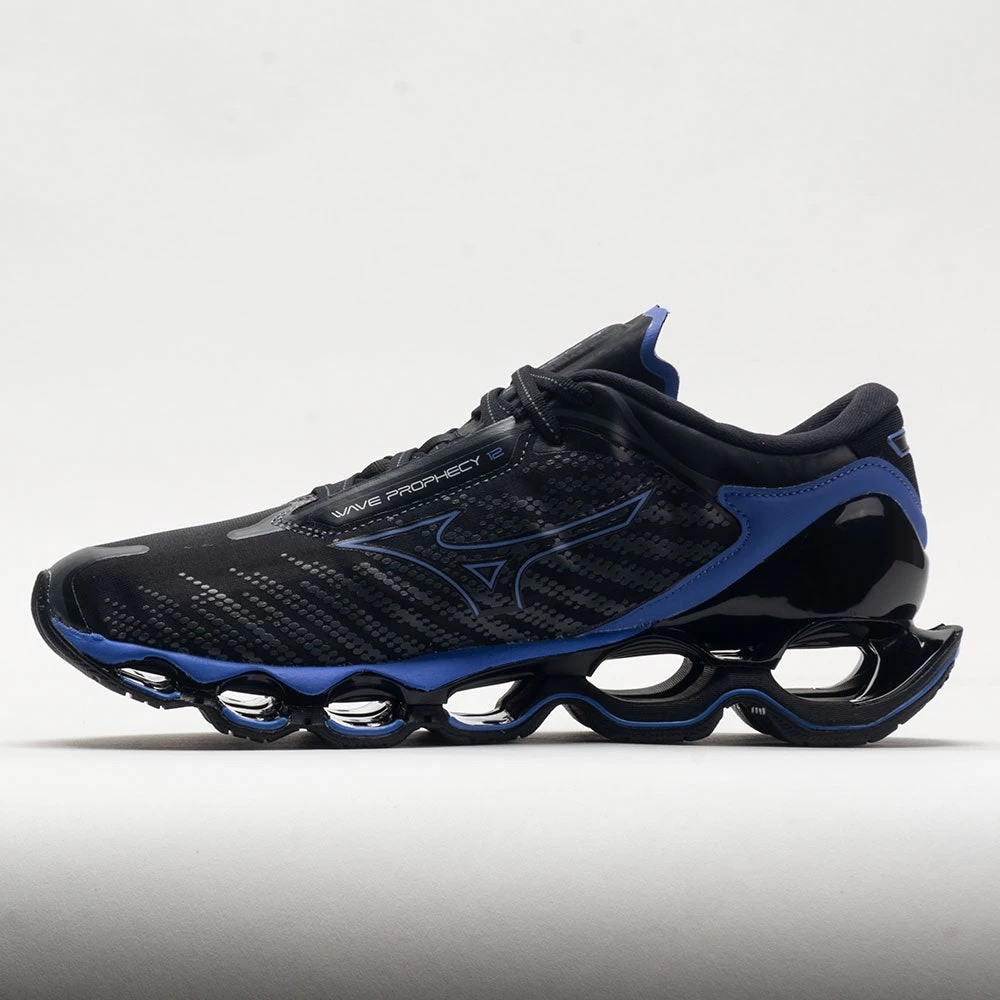 Mizuno Wave Prophecy 12 Men's Black Oyster/Blue Ashes 4 Mizuno Wave Prophecy 12 Men's Black Oyster/Blue Ashes - Image 2