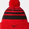 MIZUNO BREATH THERMO POM POM BEANIE RED -Mizuno Golf Store 202209S52GW2502 63 Red