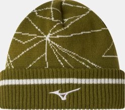MIZUNO BREATH THERMO GRAPHIC BEANIE OLIVE
