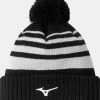 MIZUNO BREATH THERMO POM POM BEANIE BLACK -Mizuno Golf Store S52GW2502 09 Black