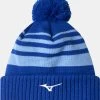 MIZUNO BREATH THERMO POM POM BEANIE BLUE -Mizuno Golf Store S52GW2502 23 Blue 1